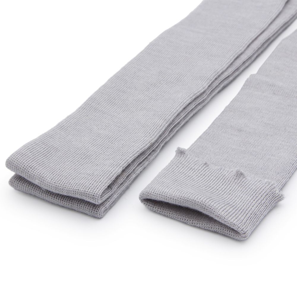 Манжеты трикотажные рукава 7.0 см / 3 метра, полушерсть тонкие 14кл. 1х1, 890 серебро