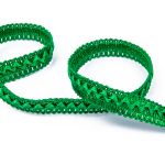 Тесьма декоративная Gamma Самбоса GSL-201 13 мм, 33 м, 090 я.зеленый