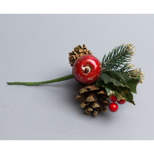Бутоньерка Новогодняя 16 см, 75361