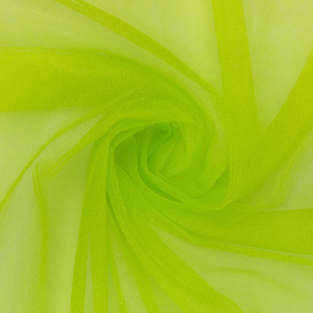 Фатин кристалл 18±2 г/м², 150х150 см, 49 лайм, Gamma FTN-BRN