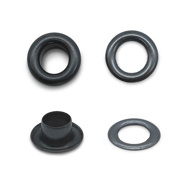 Люверсы металл ⌀_4.0 мм (внутр.), черный, 100 шт, S090812, BIG