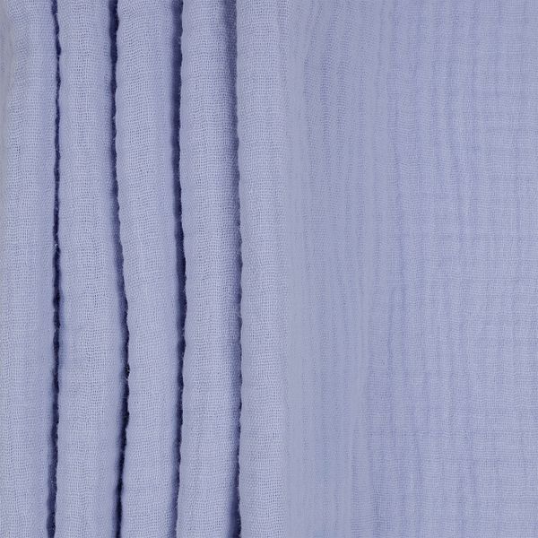 Муслин 125 г/м², 130 см / 2 метра, TBY.Mus.24723.29.2, цв.29 св.голубой