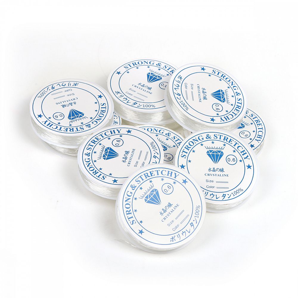 Нитки силиконовые ТВ 0215-1012 0,6мм цв.прозрачный 10х30м