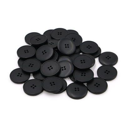 Пуговицы 4 прокола 40L (25мм), (Black (черный)), 36 шт