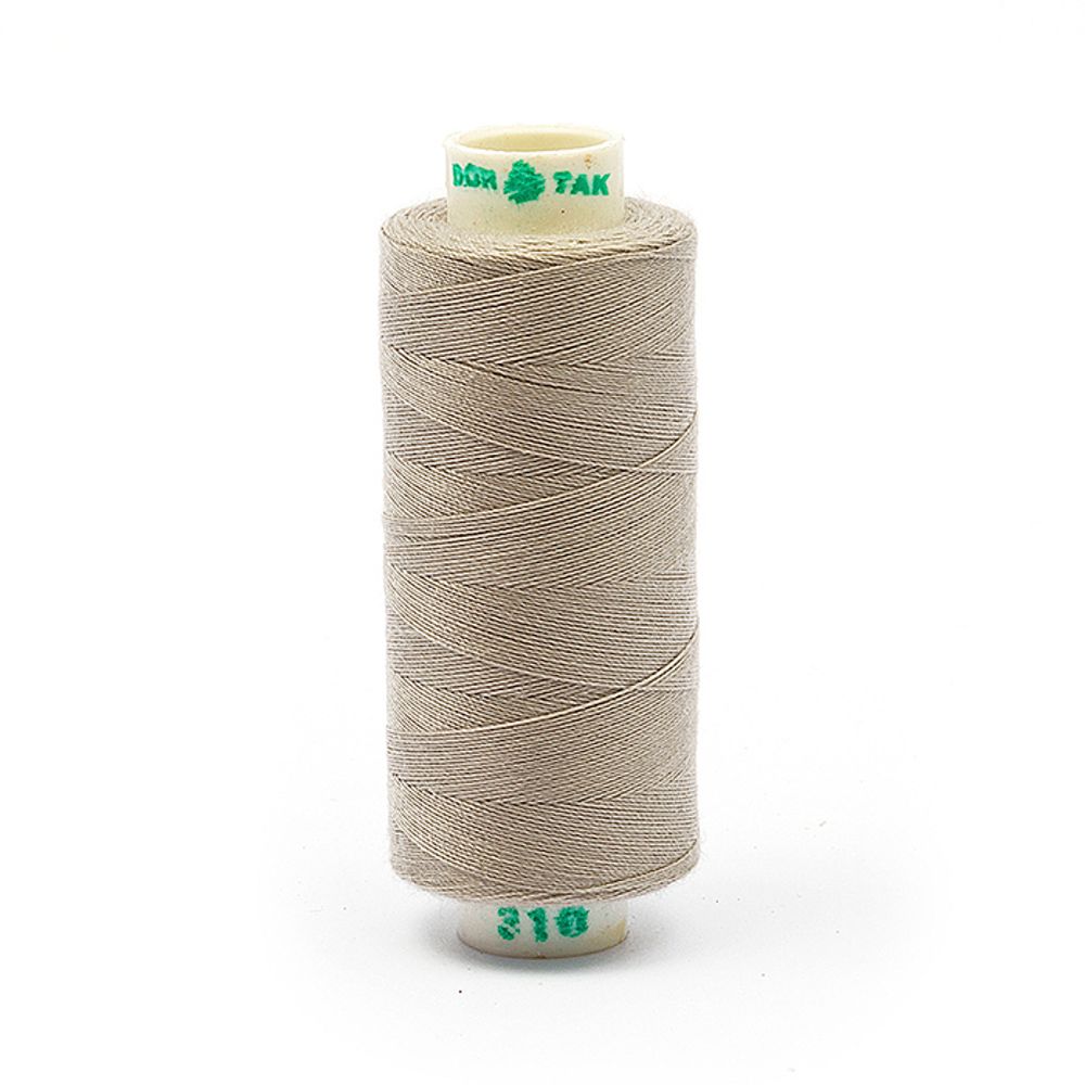 Нитки швейные бытовые Dor Tak 40/2, 366 м / 10 кат., 310 серый