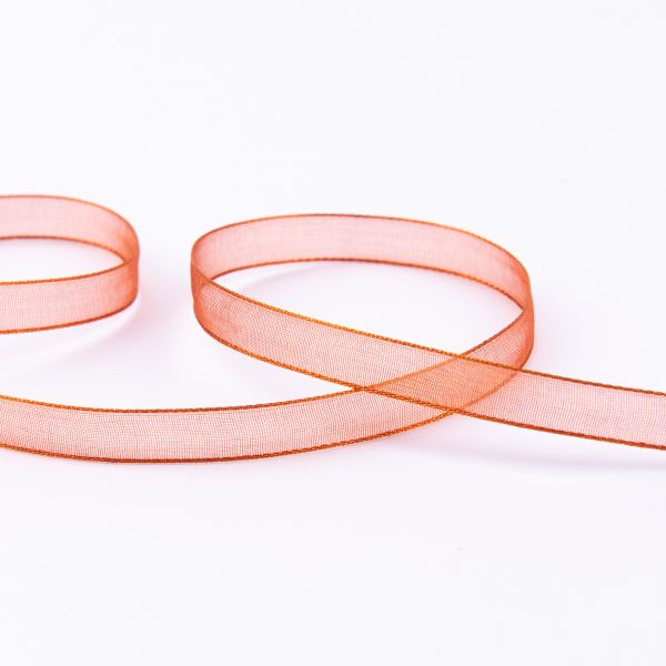 Лента капроновая (органза) _6.0 мм / 45.7 метров, 042 т. терракот, Blitz OR-6