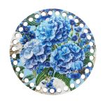 Набор донышек для вязания Матовый фанера ⌀15х0.4 см, 2 шт, 07 Гортензия, Love2art ДВ-02