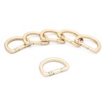 Карабин металл полукольцо 25 мм, золото, MB_2232, 6 шт
