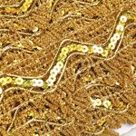 Тесьма отделочная 40 мм, 13-2265 цв.золото уп.13.71м