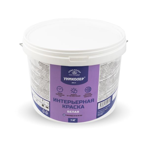Интерьерная краска, белый, Униколер, PFI-7