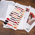 Набор для вышивания нитками Luca-S, Под зонтиком, 27х29см