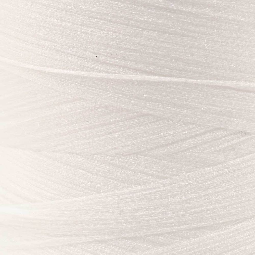 Нитки текстурированные некрученые 150D/1, 5000ярд, цв.9021 белый