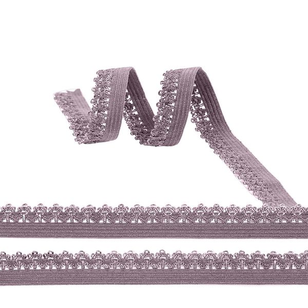 Резинка бельевая (ажурная) 12.0 мм / 100 метров, 620 морской туман