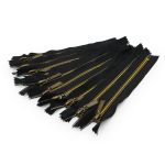 Молния спираль (витая) Т7 (7 мм) 1 зам., н/раз., 18 см, антик / черн, 10 шт