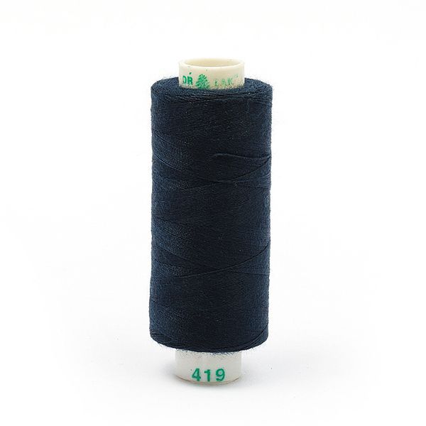 Нитки швейные бытовые Dor Tak 40/2, 366 м / 10 кат., 419 синий