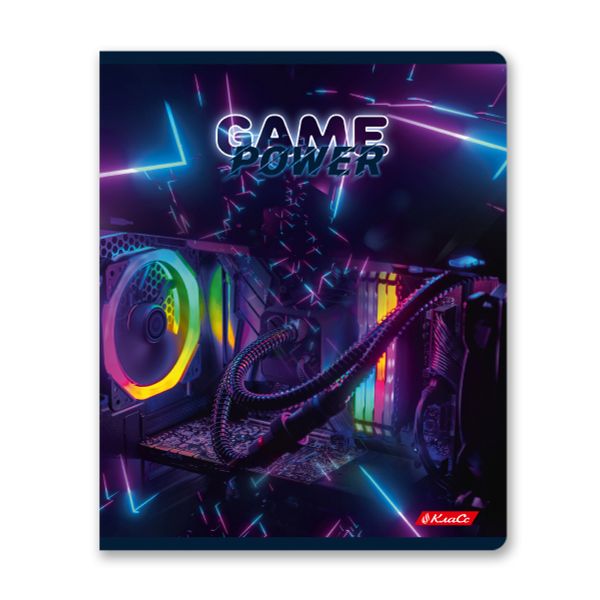 Тетрадь ученическая общая, A5+ 80 л. на скобе 65 г/м², белизна 100%, 5 шт, клетка в термоусадочной пленке, 000486 Включайся в игру, Светоч 80ТСК5_0_2_1