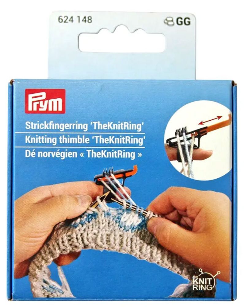 Наперсток для вязания TheKnitRing (60% пластик, 40% термопластичные эластомеры), Prym, 624148