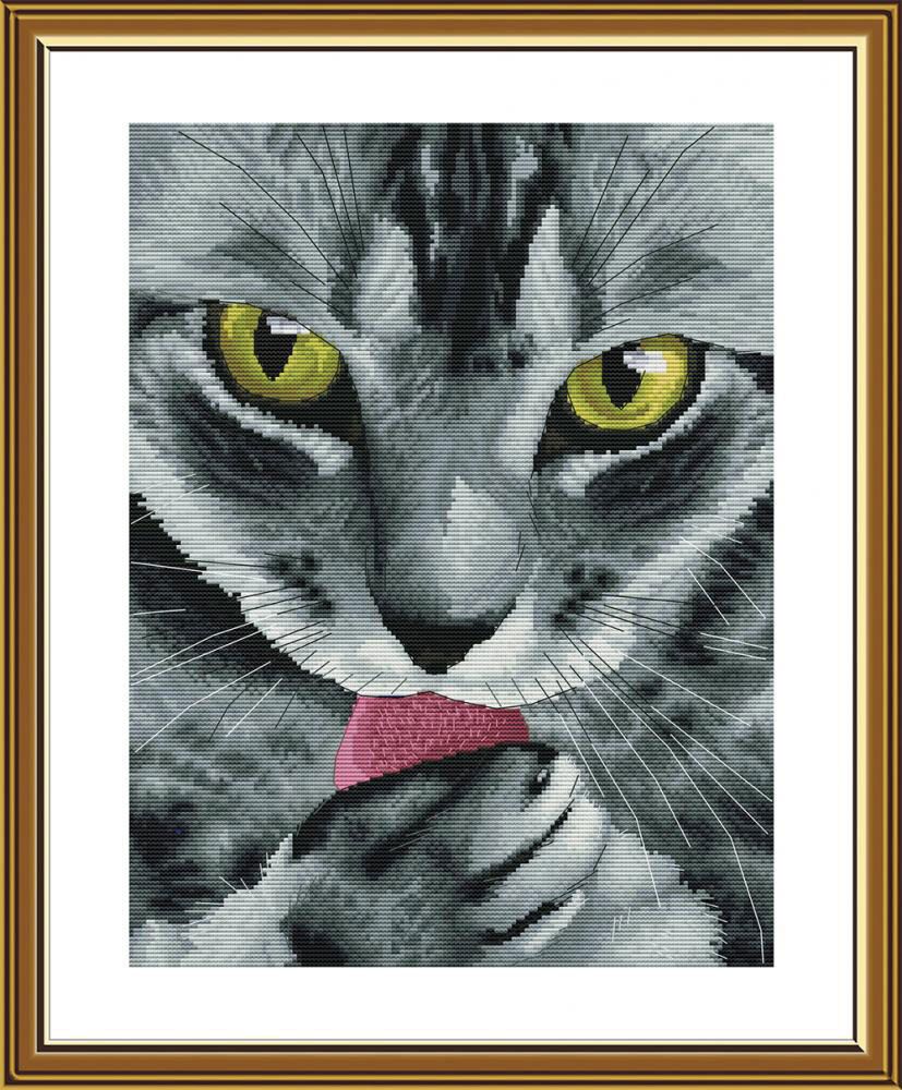 Набор для вышивания нитками Нова Слобода, Мистер Кот 27х36 см
