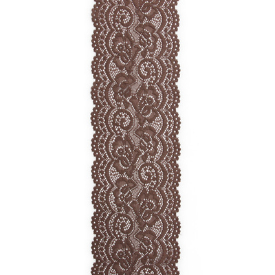 Кружево эластичное (стрейч) 100 мм / 13.71 метров, C072 шиншилла