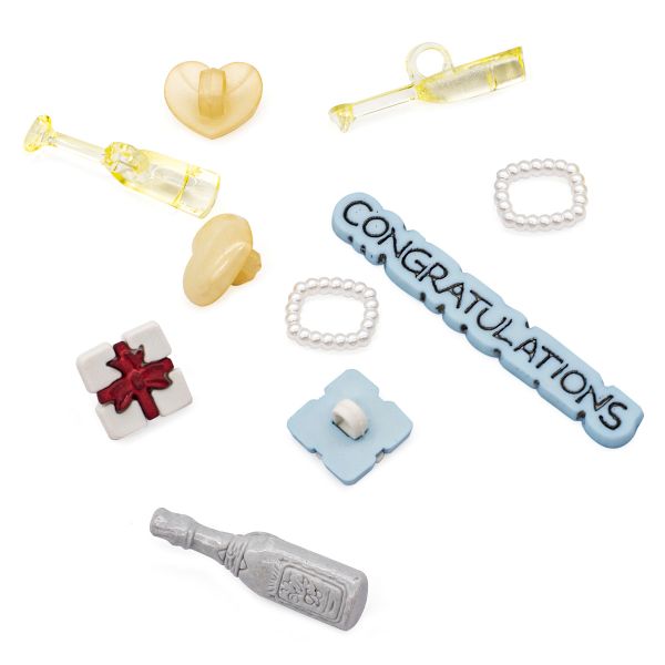 Украшения декоративные пуговицы Годовщина