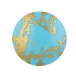 Подхваты шторные магнитные с рисунком ⌀35 мм, 2 шт, 23Ж4 голубой/золото, Gamma