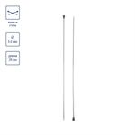 Спицы прямые металл ⌀3.0 мм, 35 см, никель, Gamma MKP