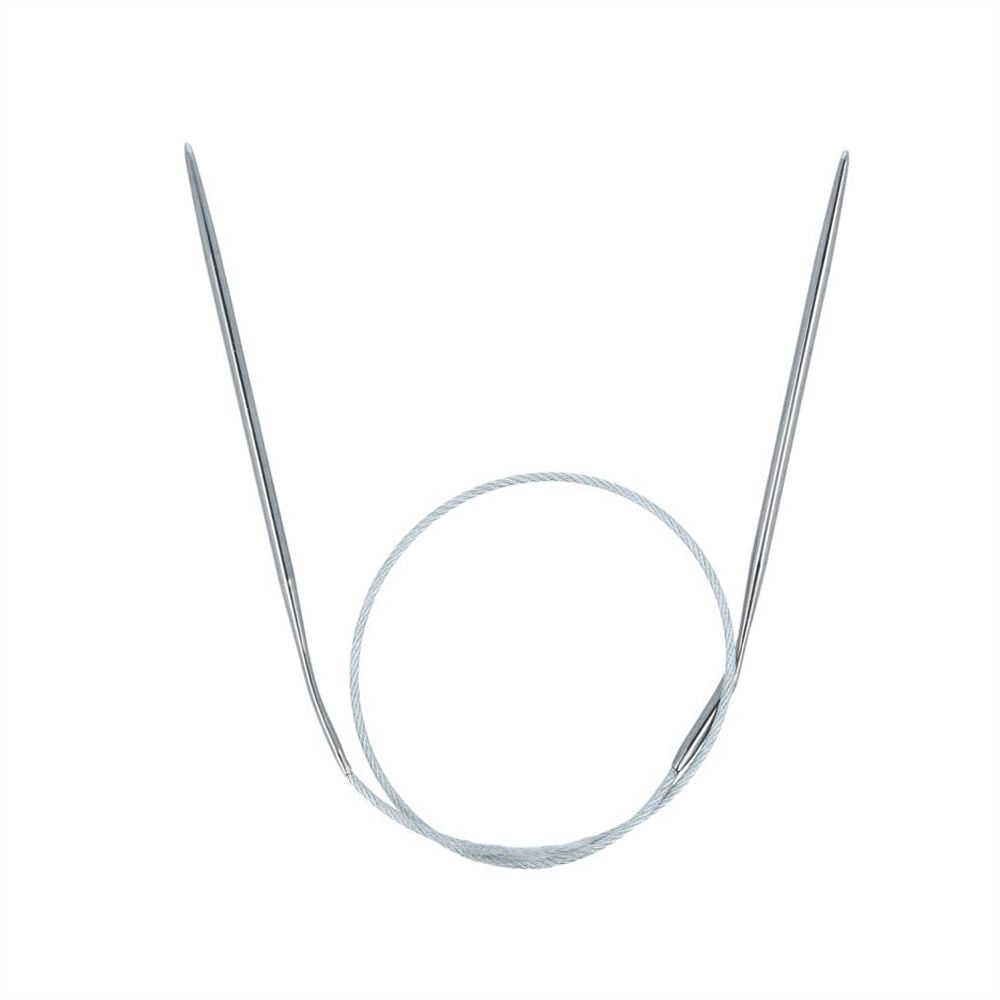 Спицы круговые металл ⌀3,0 мм, 40 см, с металлической леской, Gamma MKS