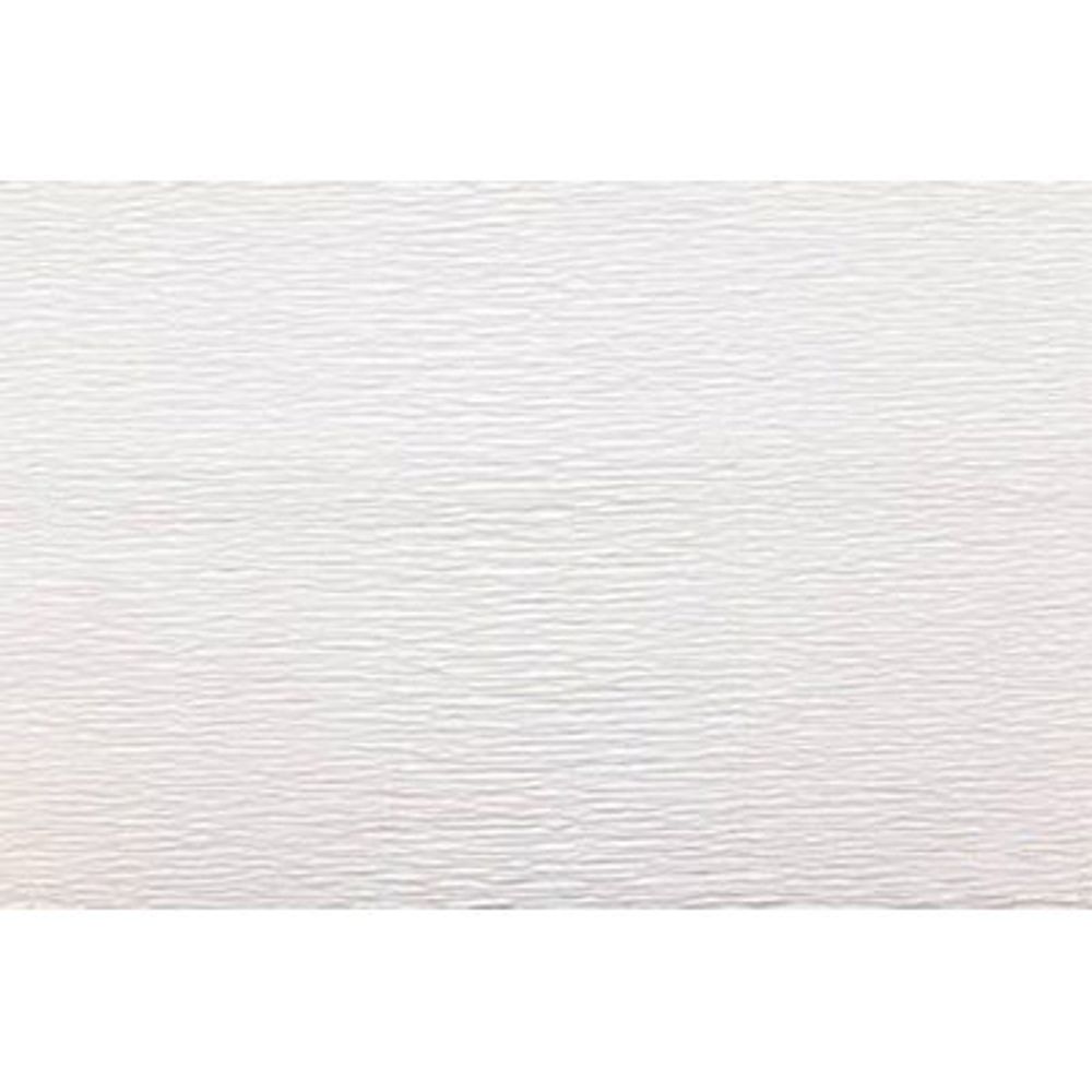 Бумага гофрированная (креповая) 180 г/м², 50 см / 2.5 метра, 600 белый, Blumentag GOF-180