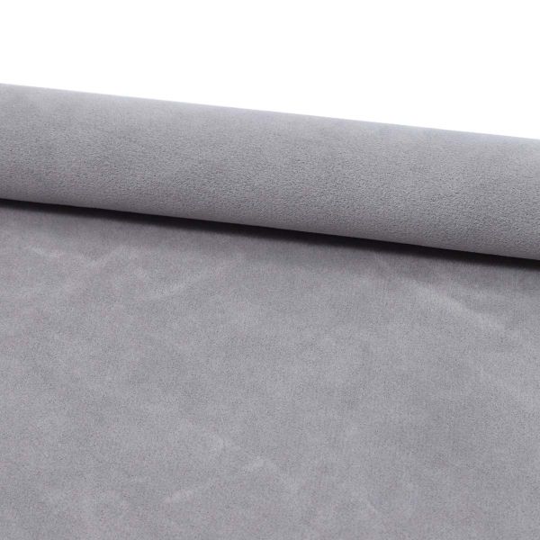 Замша искусственная двухсторонняя, 20х30см, 2 листа, 27482 св.серый, 194 г/м²