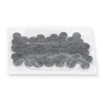 Пуговицы 4 прокола 17L (10,5мм), пластик (Blk-02 черный), 72 шт, CN 2801