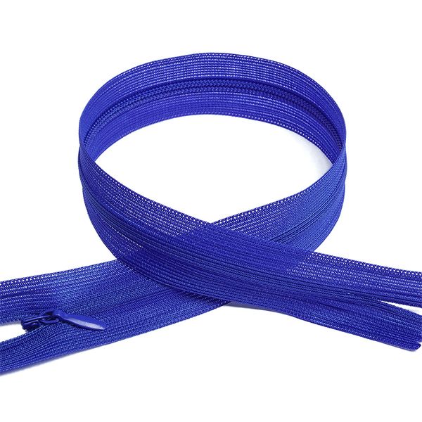 Молния потайная (скрытая) Т3 (3 мм) 1 зам., н/раз., 50 см, цв.F340 васильковый уп.50 шт