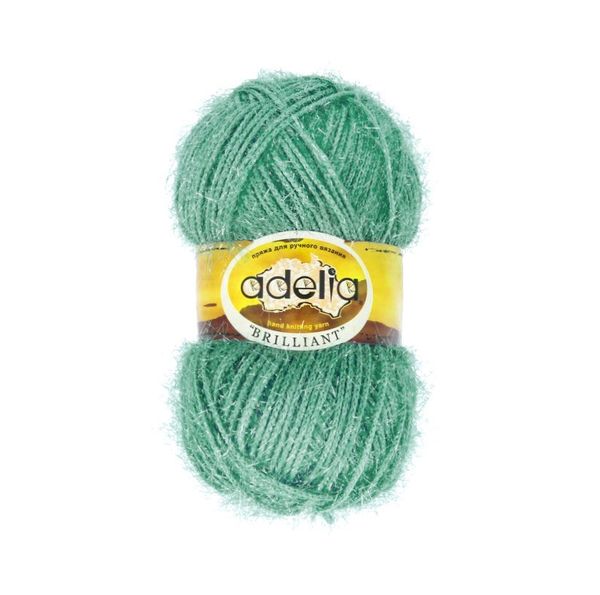 Пряжа Adelia Brilliant / уп.10 мот. по 50г, 90м, 15 бирюзовый
