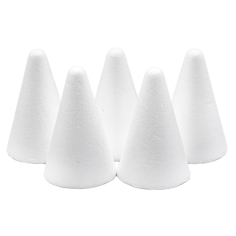 Заготовка из пенопласта Bovelacci Конус, h 6см, d 4см, 10 шт