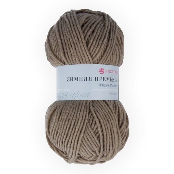 Пряжа Пехорка Зимняя премьера / уп.10 мот. по 100 г, 150 м, цв.274 серо-бежевый
