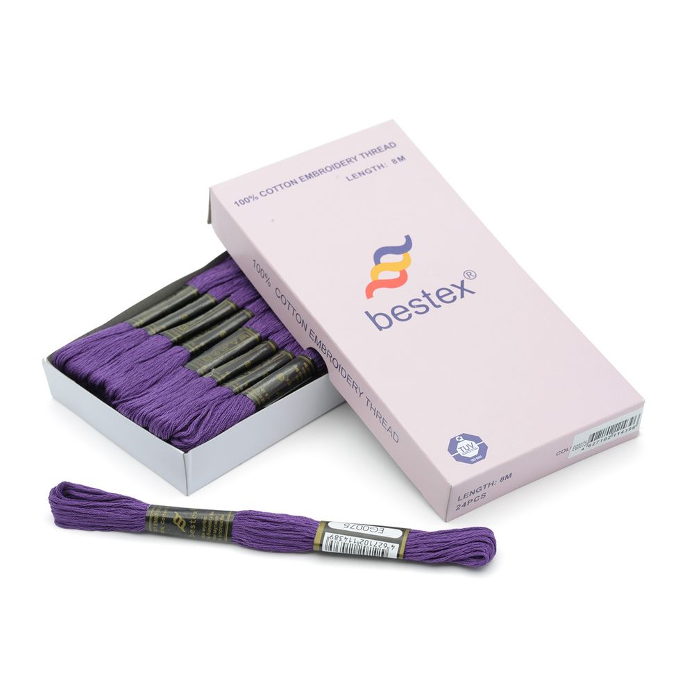 Мулине Bestex, цв.EG0075, 24 мотка по 8 метров