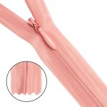 Молния потайная (скрытая) Т3 (3 мм) 1 зам., н/раз., 50 см, розовый, 31279 / 50, 10 шт