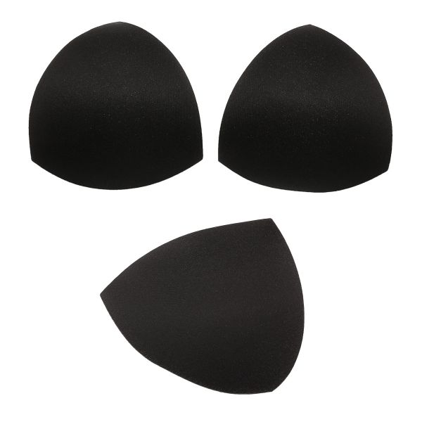 Бельевые чашечки для бюстгальтера треугольные б/уст., с равном. наполн., (8300), разм.36, 10 пар, 04-черный