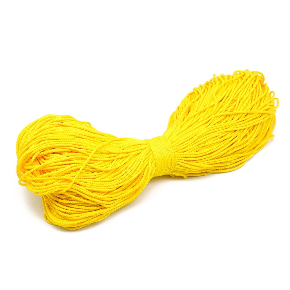 Шнур плетеный ⌀4.0 мм / 200 метров, 006 желтый