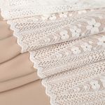 Кружево бельевое эластичное 220 мм / 18 м, 1909, цв.004 белый, Kruzhevo