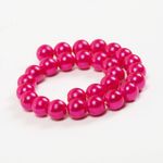 Бусины пластик (перламутр) ⌀6 мм, цв.014 малина, уп.500г (4838 шт), Magic4Hobby