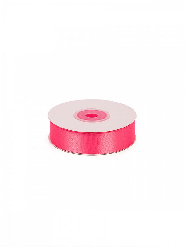Лента атласная 1-сторонняя 20.0 мм / 22.5±1 метра, 3080 ярк.розовый, Magic4Hobby