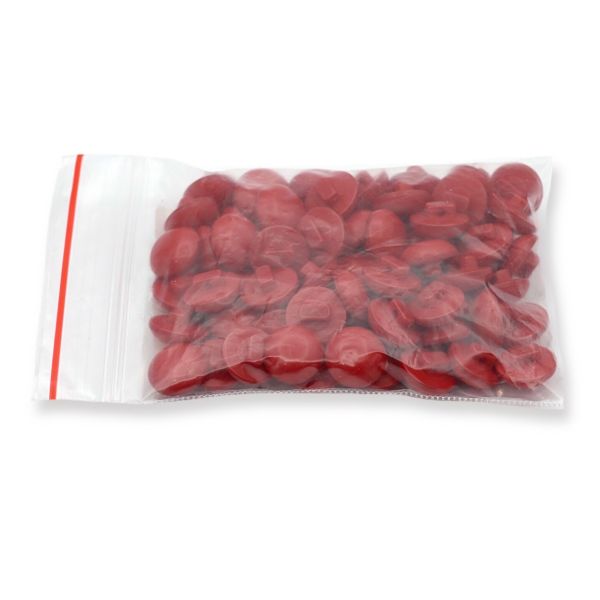 Пуговицы на ножке 18L (11мм), пластик (red (красный)), 72 шт, PS20