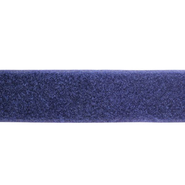 Лента контактная липучка (велкро) пришивная 38 мм / 25 метров, 57 т.синий, ПЕТЛЯ, качество 