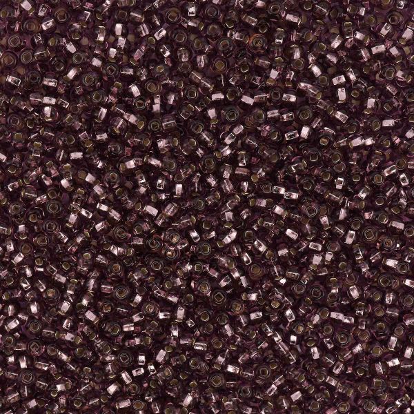 Бисер Preciosa прозрачный с серебр.центром 10/0 (2.3 мм), кв.отв, 50 г, (27010)