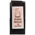 Иглы ручные для бисера №12,25 шт, Pony