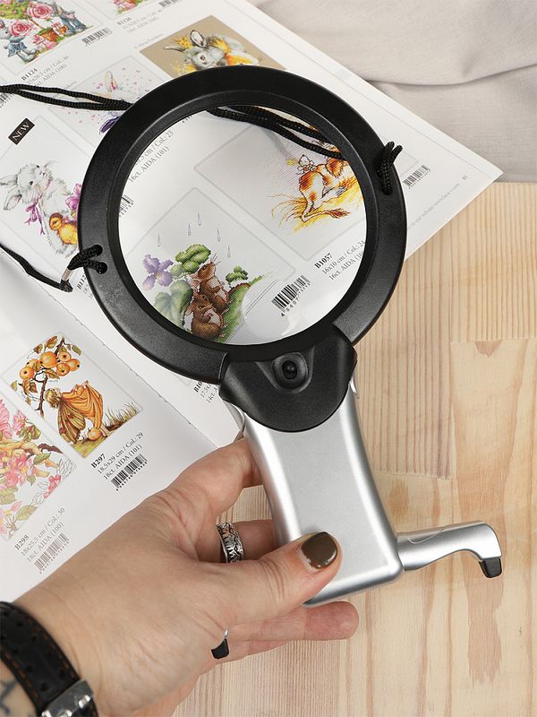 Лупа универсальная с подсветкой, MG 11B-1