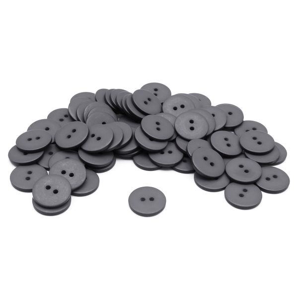 Пуговицы 2 прокола 28L, 18 мм, (Gray2 (серый2)) NE63, 72 шт