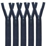 Молния трактор Arta Т6 (6 мм) 1 зам., разъем., 40 см, цв. 118 индиго, 5 шт