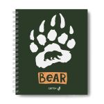 Тетрадь общая с запечатан. пластик. обложкой, 500 мкр, A5+ 96 л. на гребне 65 г/м², белизна 100%, 4 шт, клетка, 000814 Дай лапу!, Светоч ТЕТ96-002