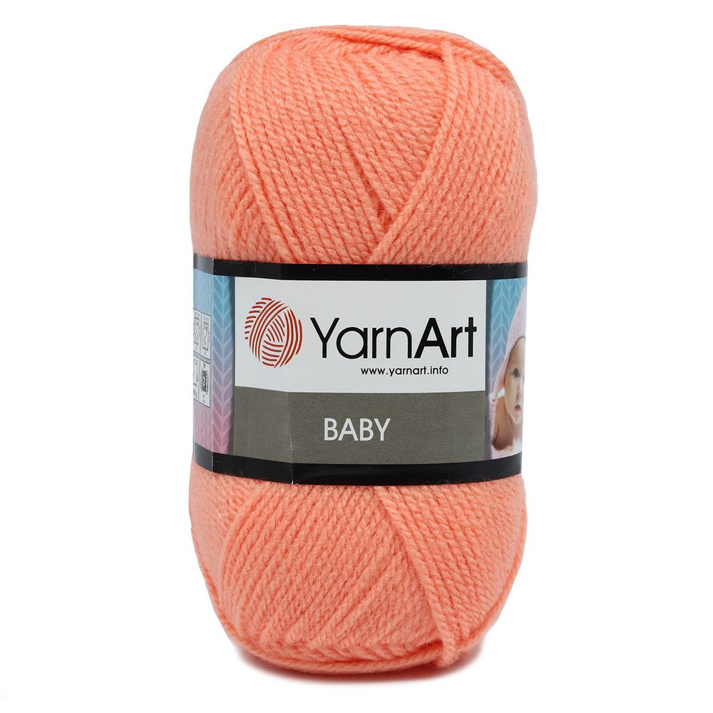 Пряжа YarnArt (ЯрнАрт) Baby / уп.5 мот. по 50 г, 150м, 622 персик